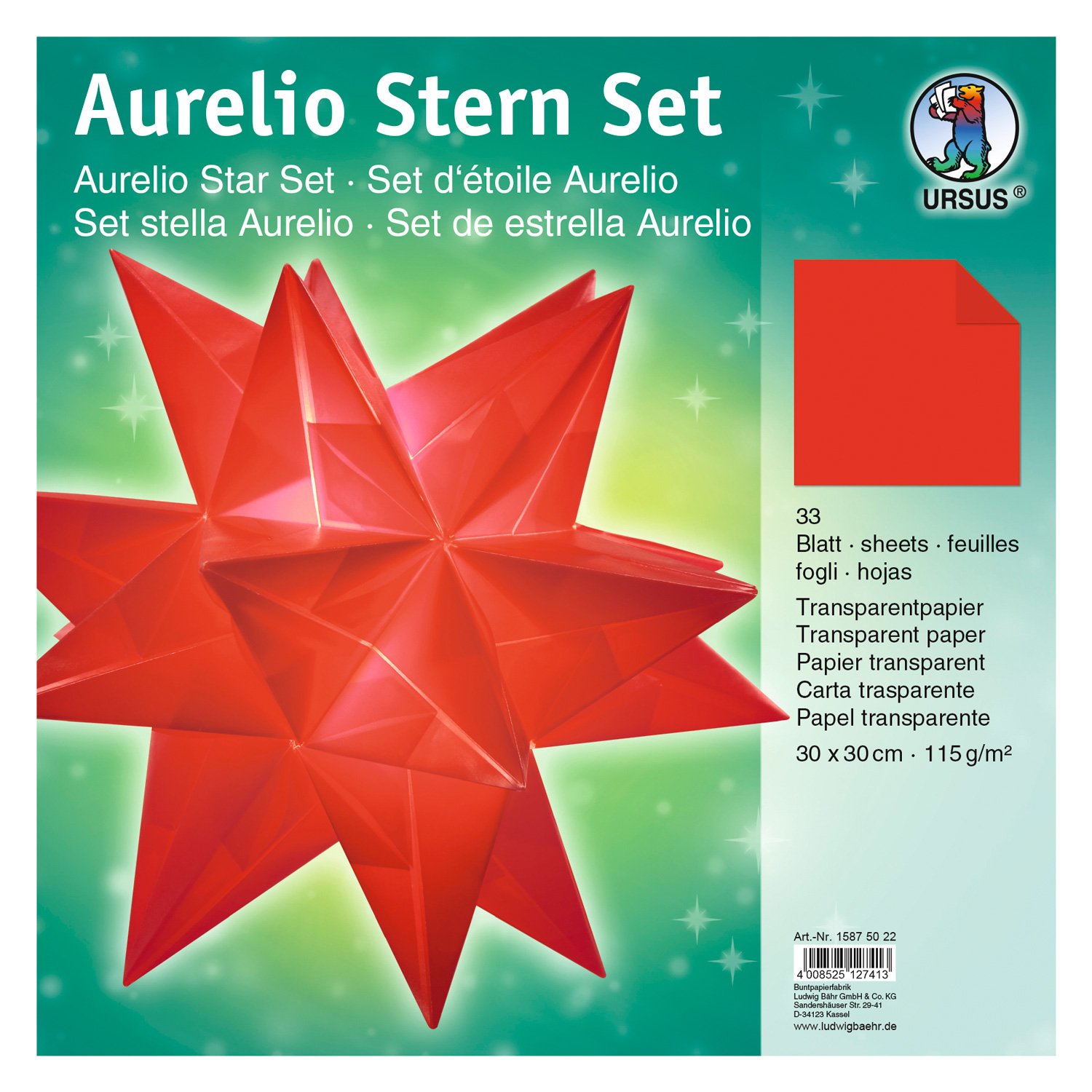 ursus-aurelio-stern-faltbl-tter-15875041-orange-33-blatt-30x30-cm-115g image 4