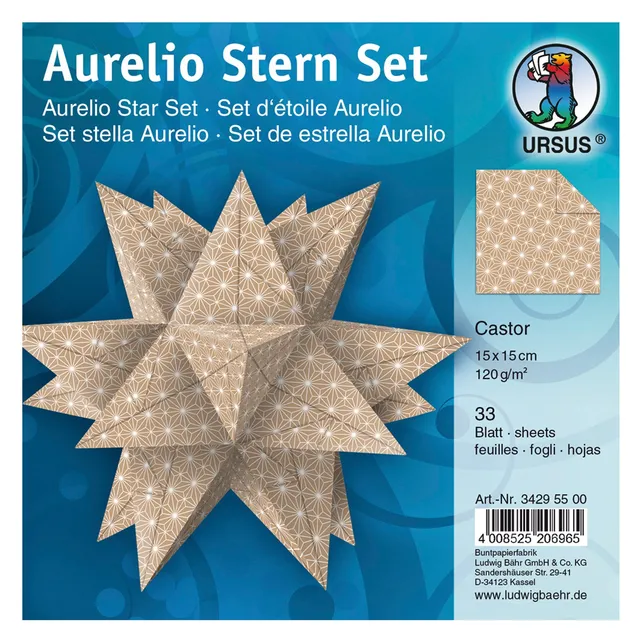 ursus-faltbl-tter-aurelio-stern-castor-150-x-150-mm-33-blatt-120-g-qm image 1