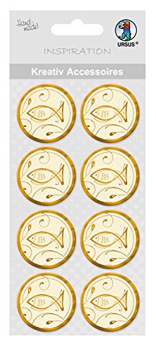ursus-kreativ-accessoires-charity-fisch-gold-selbstklebend-8-st-ck image 3