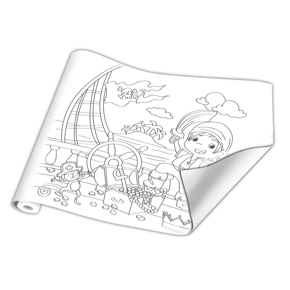 clairefontaine-freskenpapier-rolle-piraten-10-x-0-50-m-120-g image 2