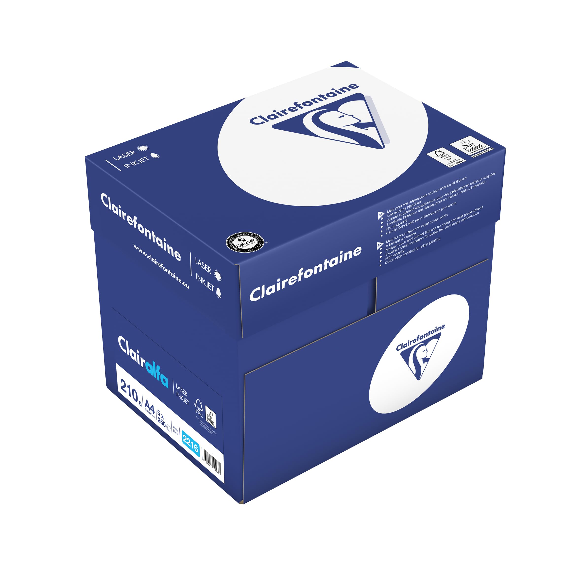 clairefontaine-clairalfa-druckerpapier-din-a4-80g-extrawei-karton-mit-7-x-200-bl image 8