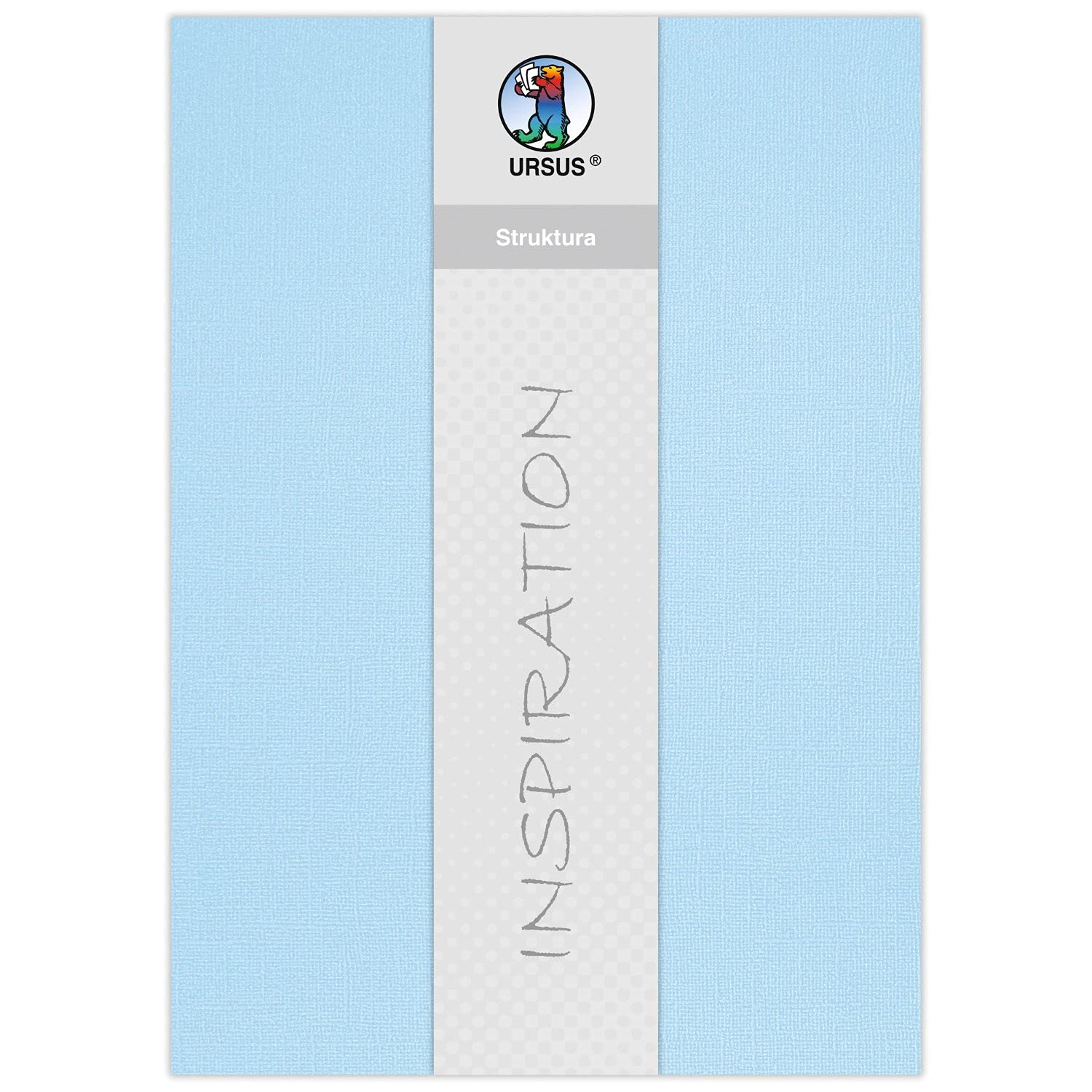 ursus-80010010-bastelkarton-struktura-basic-1-hellblau-220-g-qm-23-x-33-cm-5-bla image 1