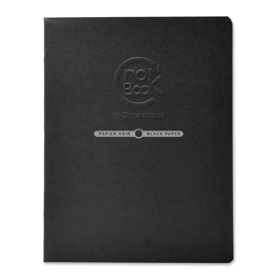 clairefontaine-crok-book-skizzenheft-60315c-17-x-22-cm-120g-schwarzes-papier-20- image 1