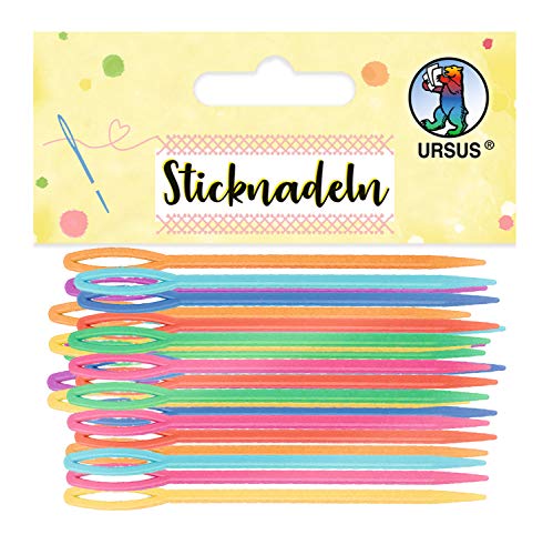 ursus-56020099-sticknadeln-32-kunststoff-nadeln-in-8-farben-6-7-cm image 3