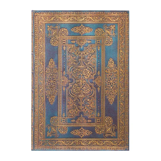 paperblanks-blue-luxe-grande-hardcover-journal-unliniert-mit-elastikband image 1