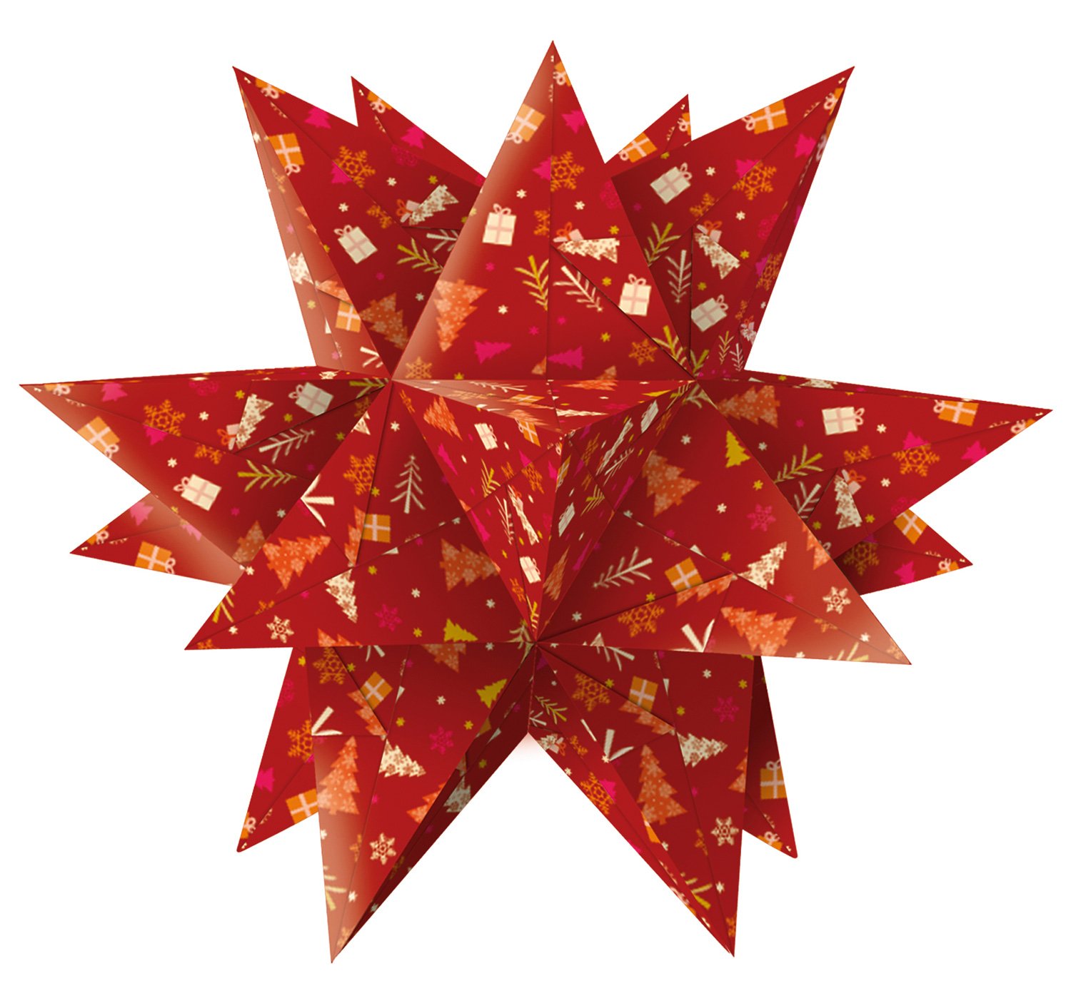 ursus-aurelio-stern-winterzauber-faltbl-tter-rot-orange-33-blatt-14-8x14-8-cm image 3