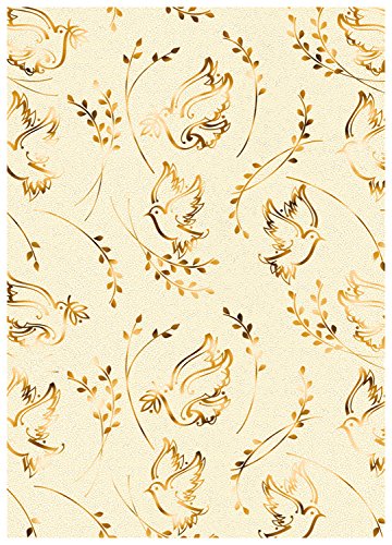 ursus-designkarton-charity-din-a4-tauben-gold-200-g-qm-5-blatt image 7