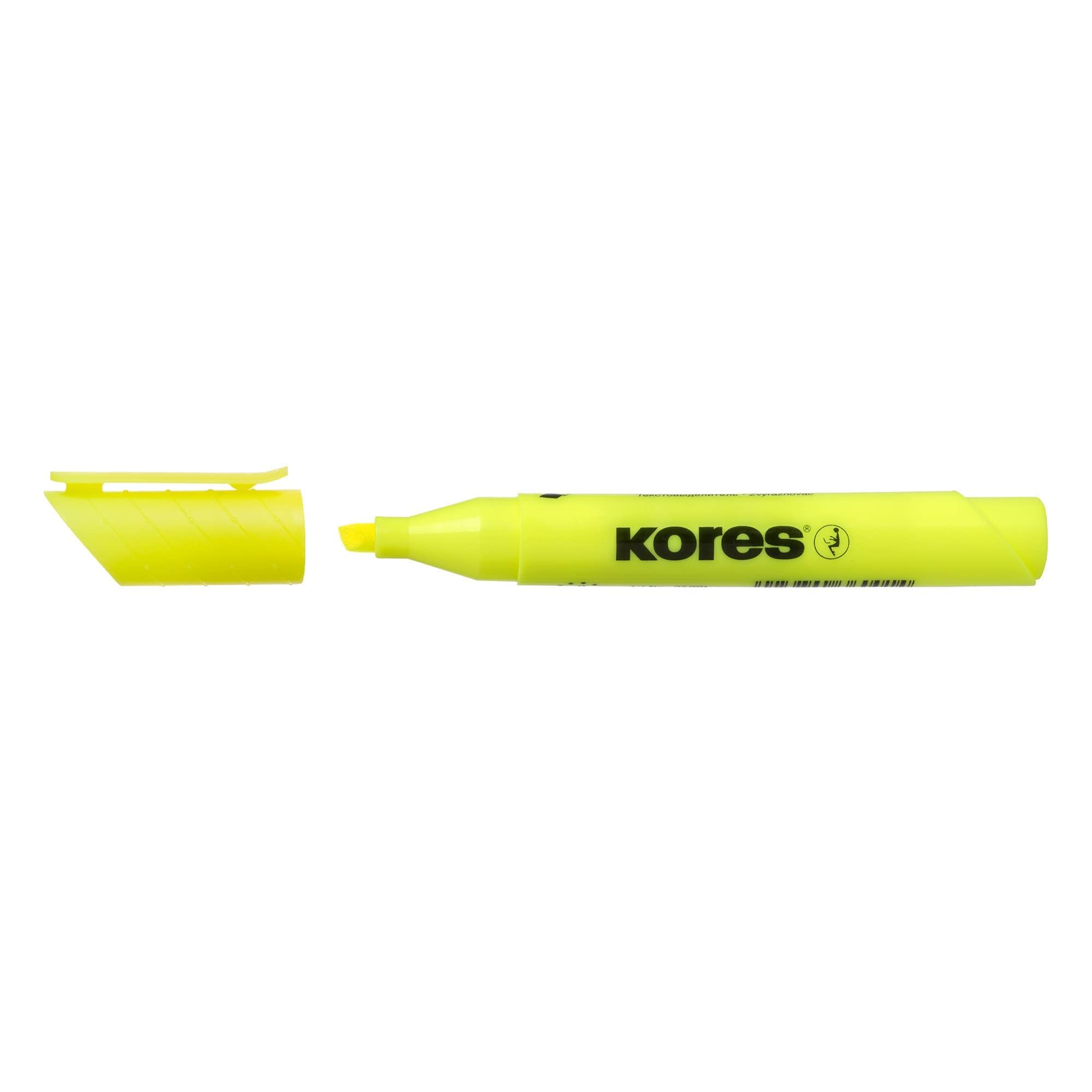 kores-high-liner-fine-textmarker-gelb-keilspitze-12-st-ck image 3