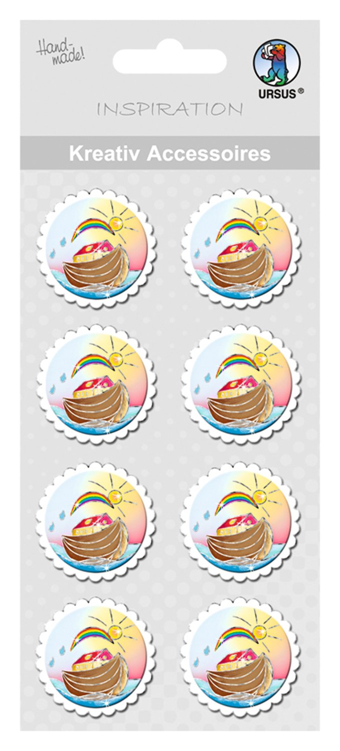ursus-kreativ-accessoires-bunte-arche-selbstklebend-8-st-ck image 1