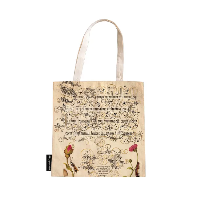 paperblanks-mira-botanica-flemish-rose-canvas-bag-stofftasche image 1