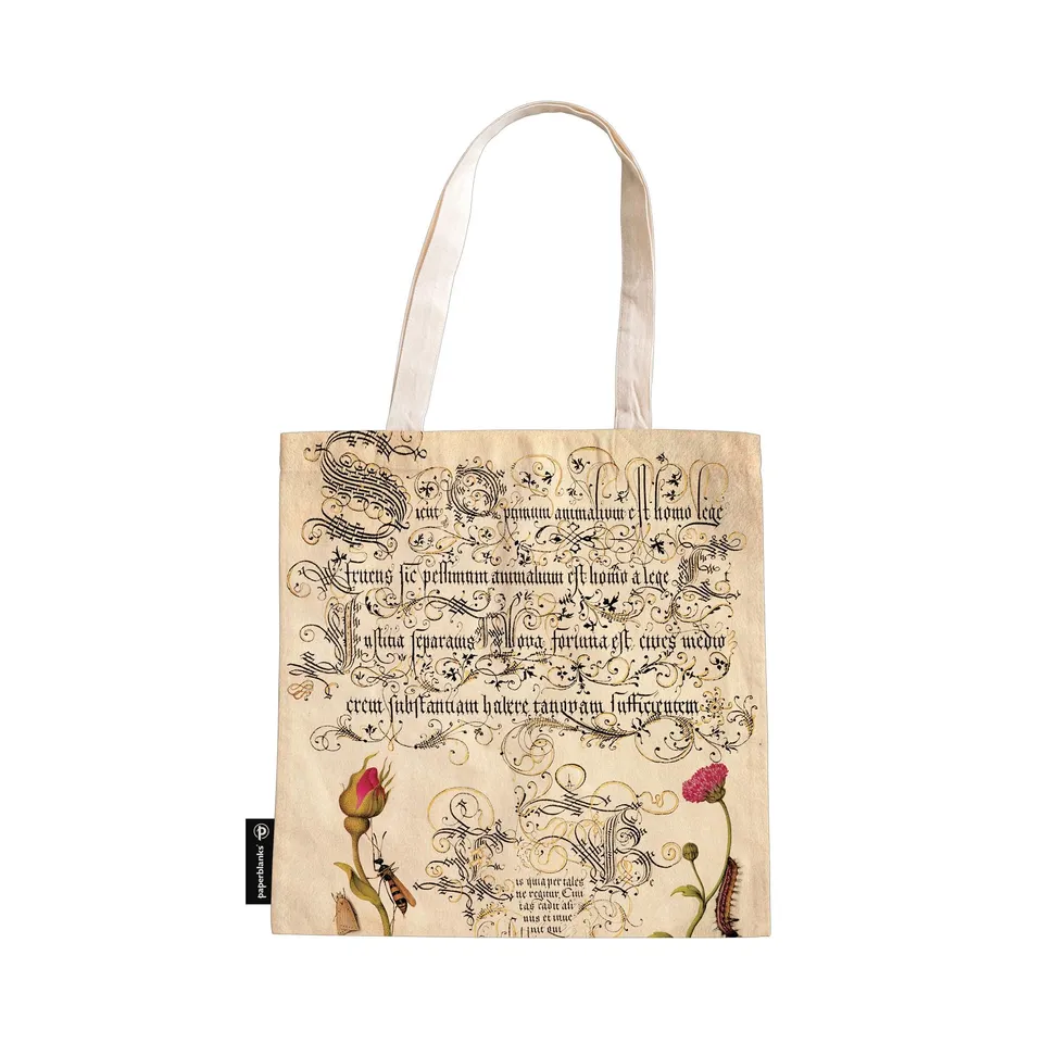 paperblanks-mira-botanica-flemish-rose-canvas-bag-stofftasche image 1