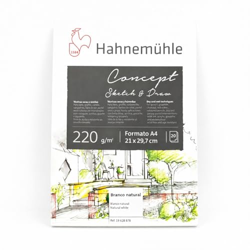 hahnem-hle-concept-sketch-draw-skizzenblock-a4-220-g-m-20-blatt image 7