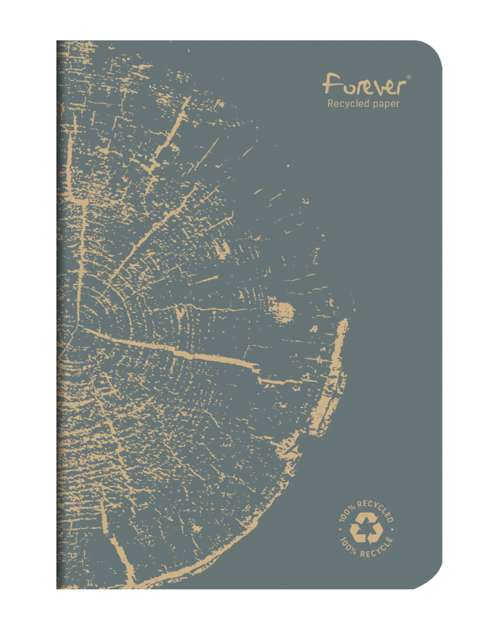 clairefontaine-forever-premium-heft-a4-liniert-48-blatt-90g-recycling-dunkelgrau image 7