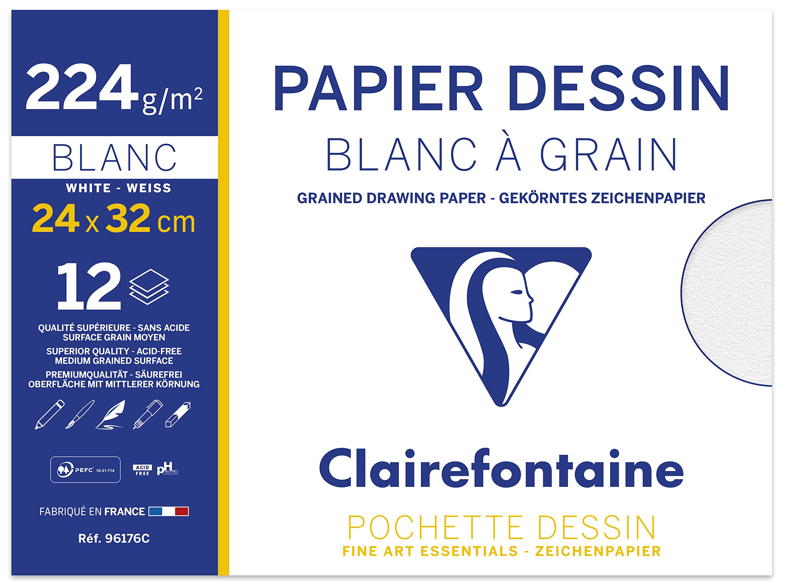 clairefontaine-zeichenpapier-mappe-din-a4-24x32-cm-180g-gek-rnt-12-b-gen image 8