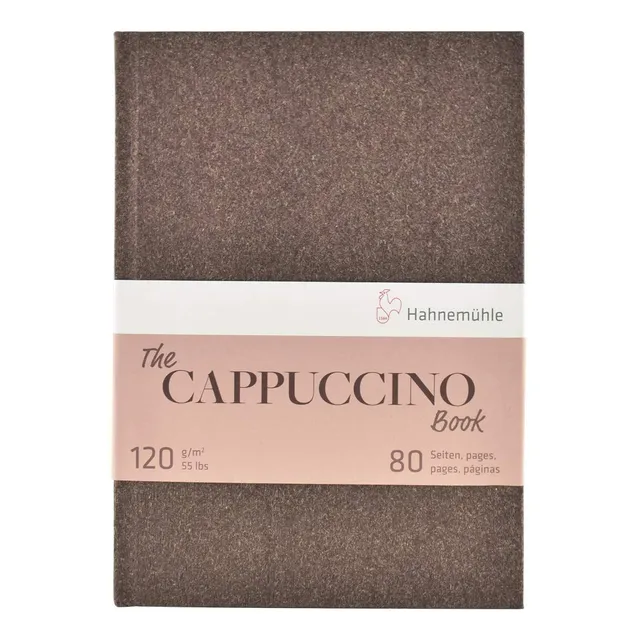 hahnem-hle-the-cappuccino-book-skizzenbuch-a5-40-blatt-120g-hellbraun image 1