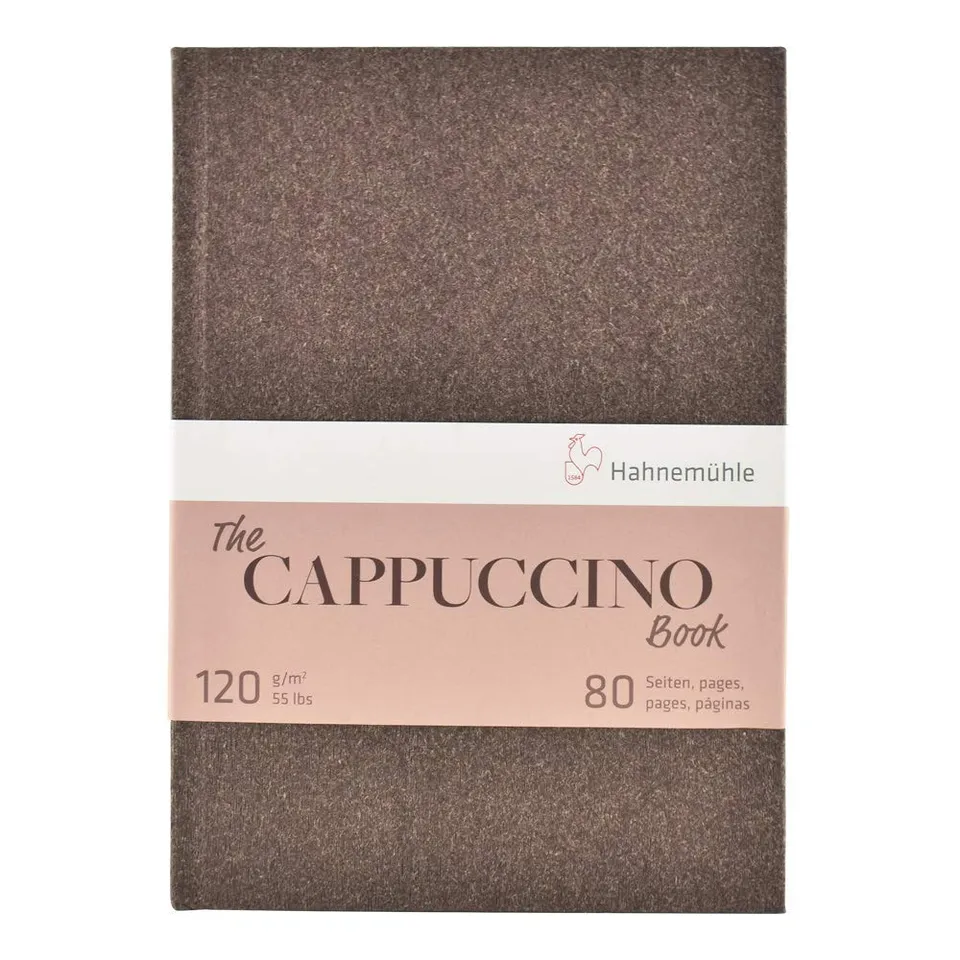 hahnem-hle-the-cappuccino-book-skizzenbuch-a5-40-blatt-120g-hellbraun image 1