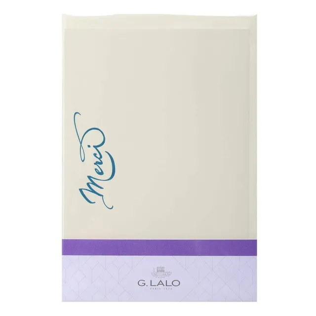 clairefontaine-lalo-60501l-korrespondenz-set-typo-lettering-merci-creme-c6 image 1