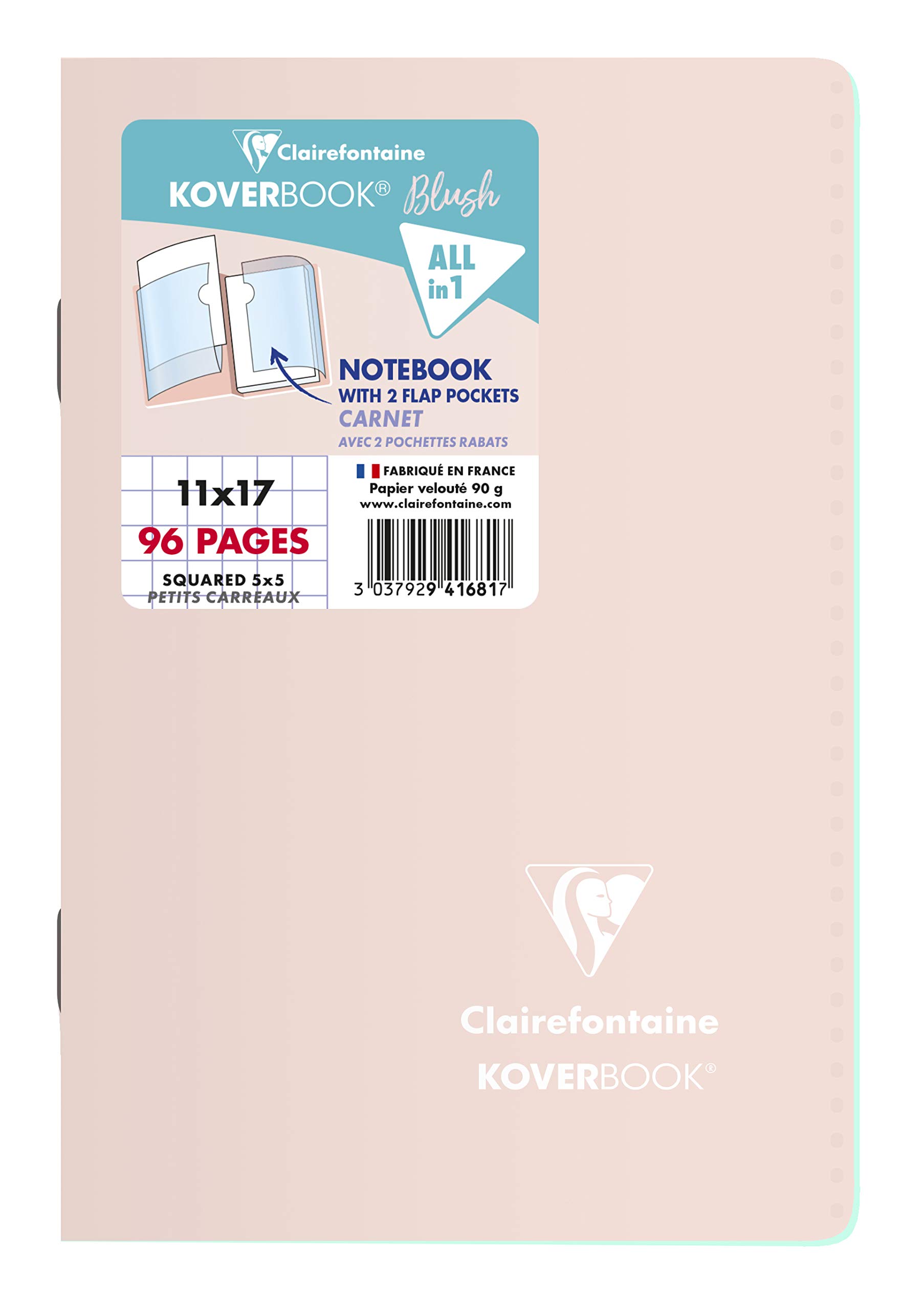 clairefontaine-koverbook-heft-11x17cm-48-blatt-kariert-pp-einband-sortiert image 6