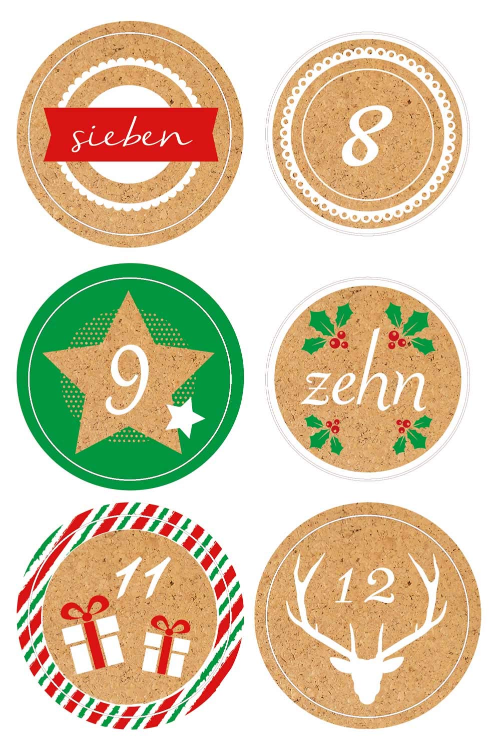 ursus-59520002f-sticker-adventszahlen-1-24-24-st-ck-selbstklebend image 3