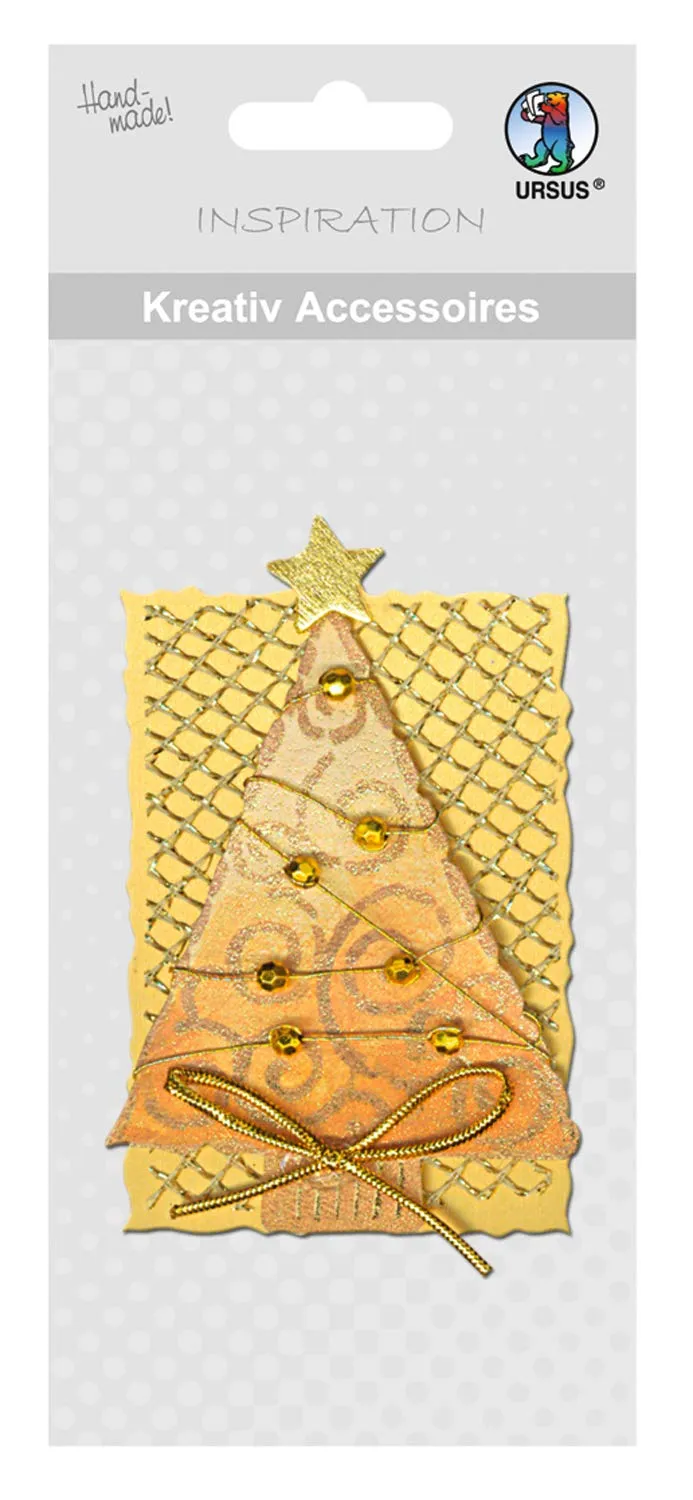 ursus-564000408-kreativ-accessoires-gro-weihnachtsbaum-gold-selbstklebend image 1