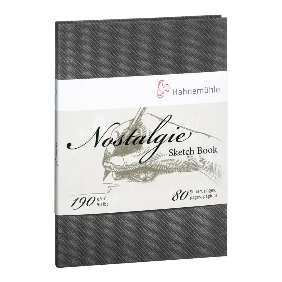 hahnem-hle-nostalgie-skizzenbuch-din-a6-hochformat-190-g-m-naturwei-80-seiten image 1
