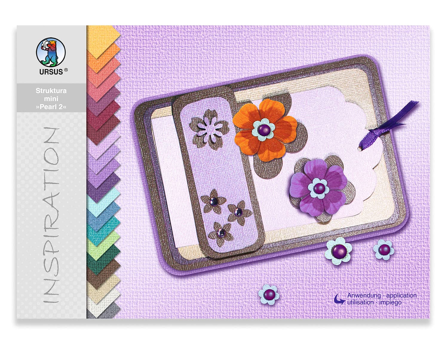 ursus-81406499-bastelblock-struktura-pearl-2-farbmix-a6-220g image 1