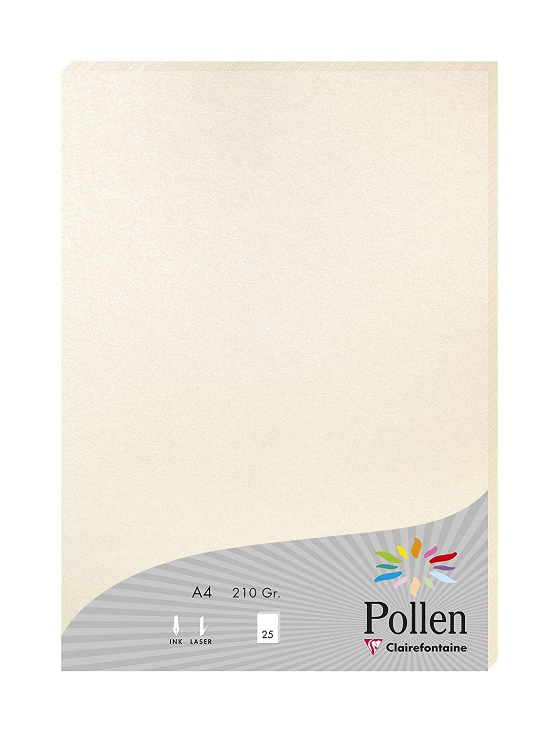 clairefontaine-pollen-29205c-briefpapier-a4-210g-kraftnatur-25-blatt image 7