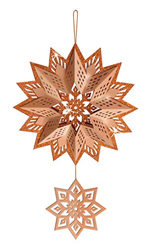ursus-33760000-glitterstern-3d-estelle-kupfer-material-f-r-3-sterne-mit-anleitun image 8