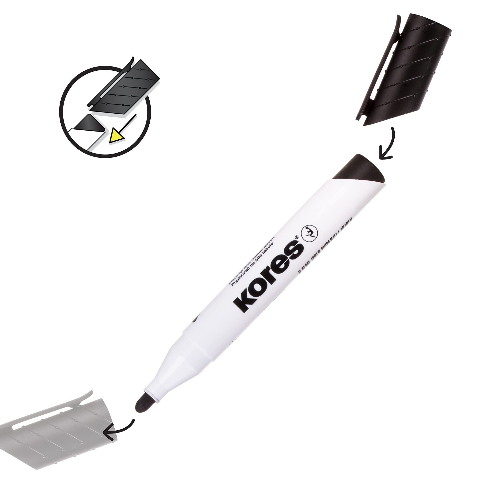 kores-k-marker-xw1-whiteboard-marker-4er-set-magnetl-schschwamm image 5