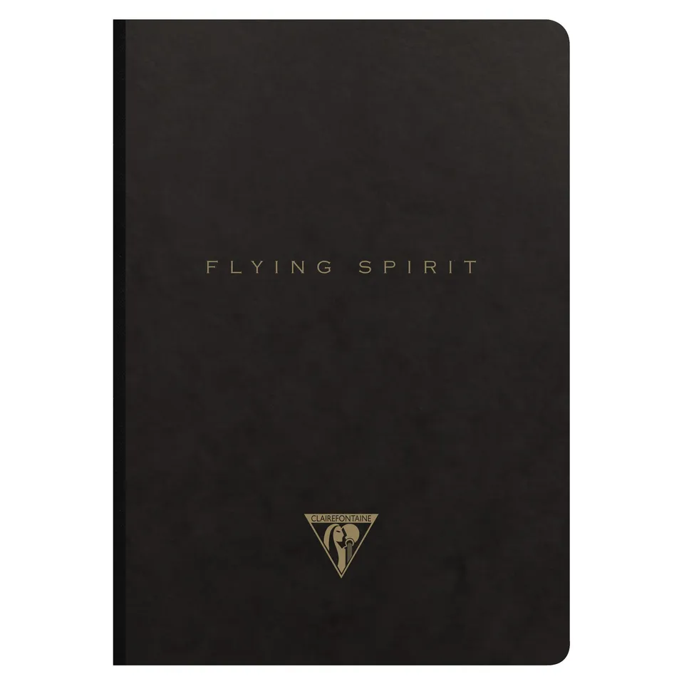 clairefontaine-102546c-flying-spirit-notizbuch-liniert-din-a5-96-blatt-schwarz image 1