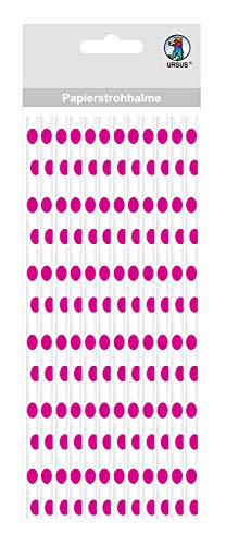 ursus-56750027-papierstrohhalme-mit-punkten-eosin-gr-e-s-24-st-ck image 2