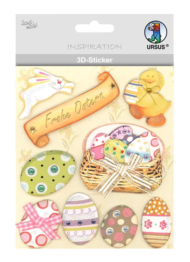 ursus-56420097-3d-sticker-ostern-motiv-97-mehrlagig-selbstklebend image 1