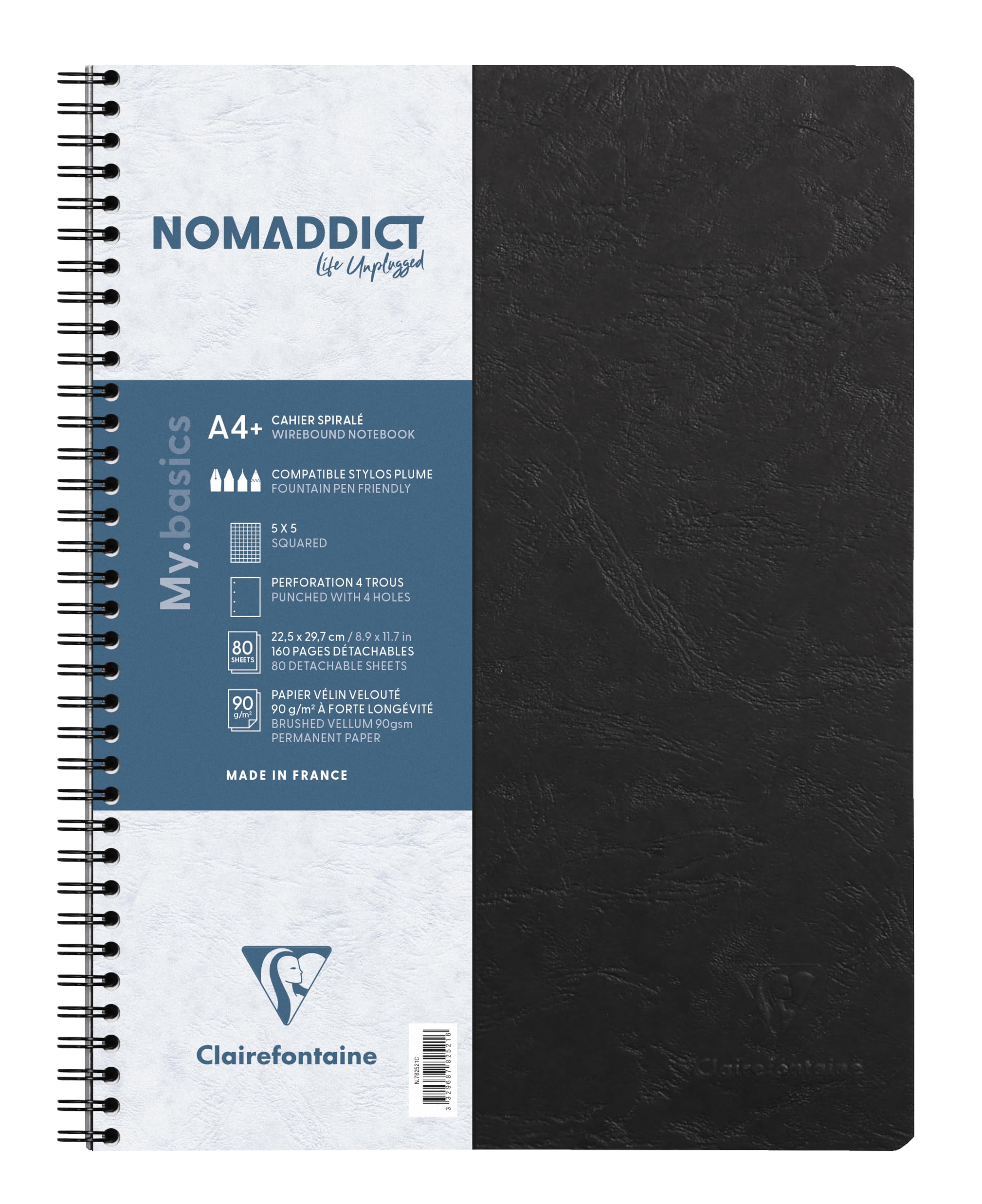 clairefontaine-nomaddict-782524c-heft-a4-kariert-blau-80-blatt image 8