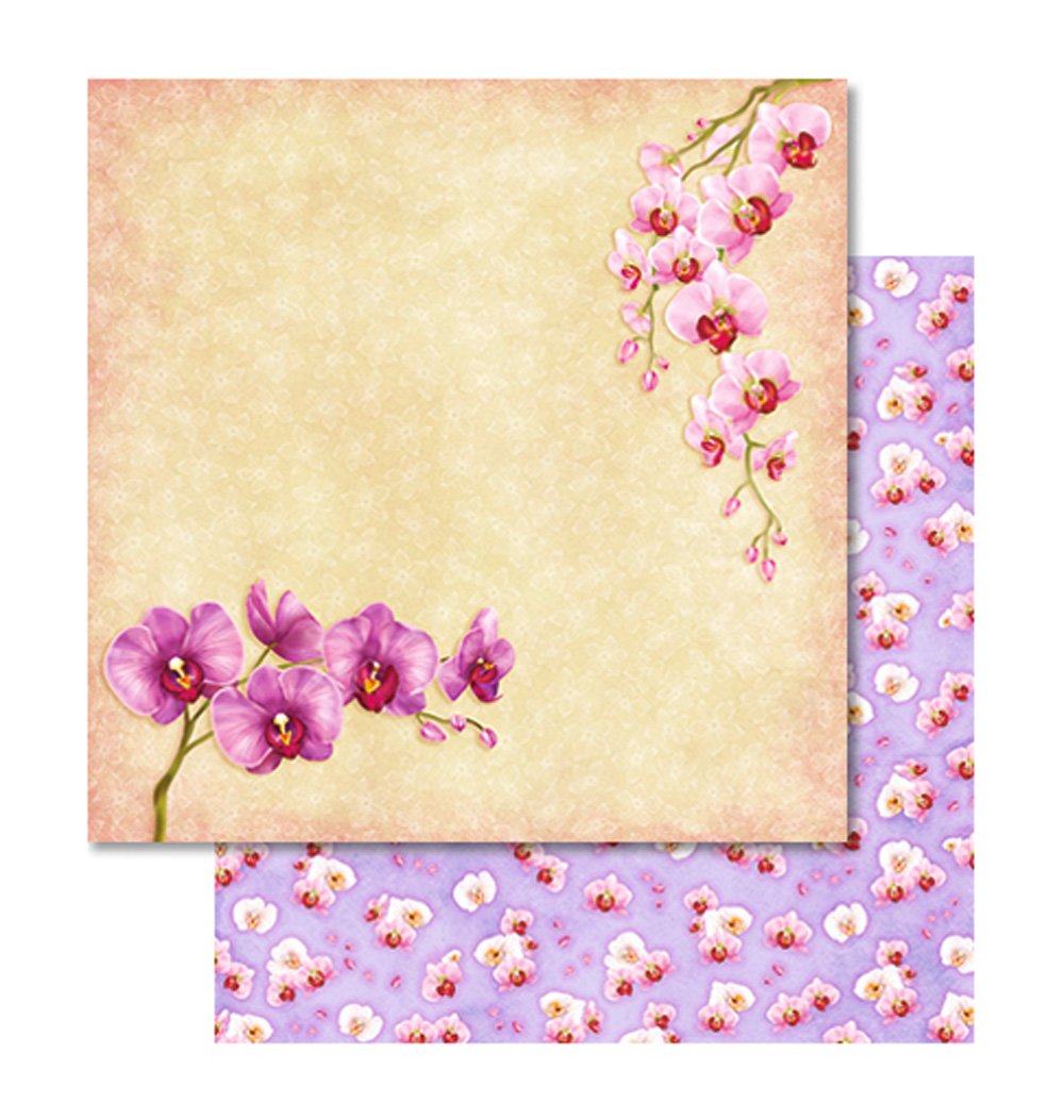 ursus-703000245-premium-glitter-scrapbook-paper-orchideen-designkarton-30-5-x-30 image 2