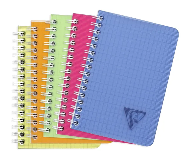 clairefontaine-linicolor-fresh-doppelspiralbuch-9-5x14-cm-50-blatt-kariert image 1