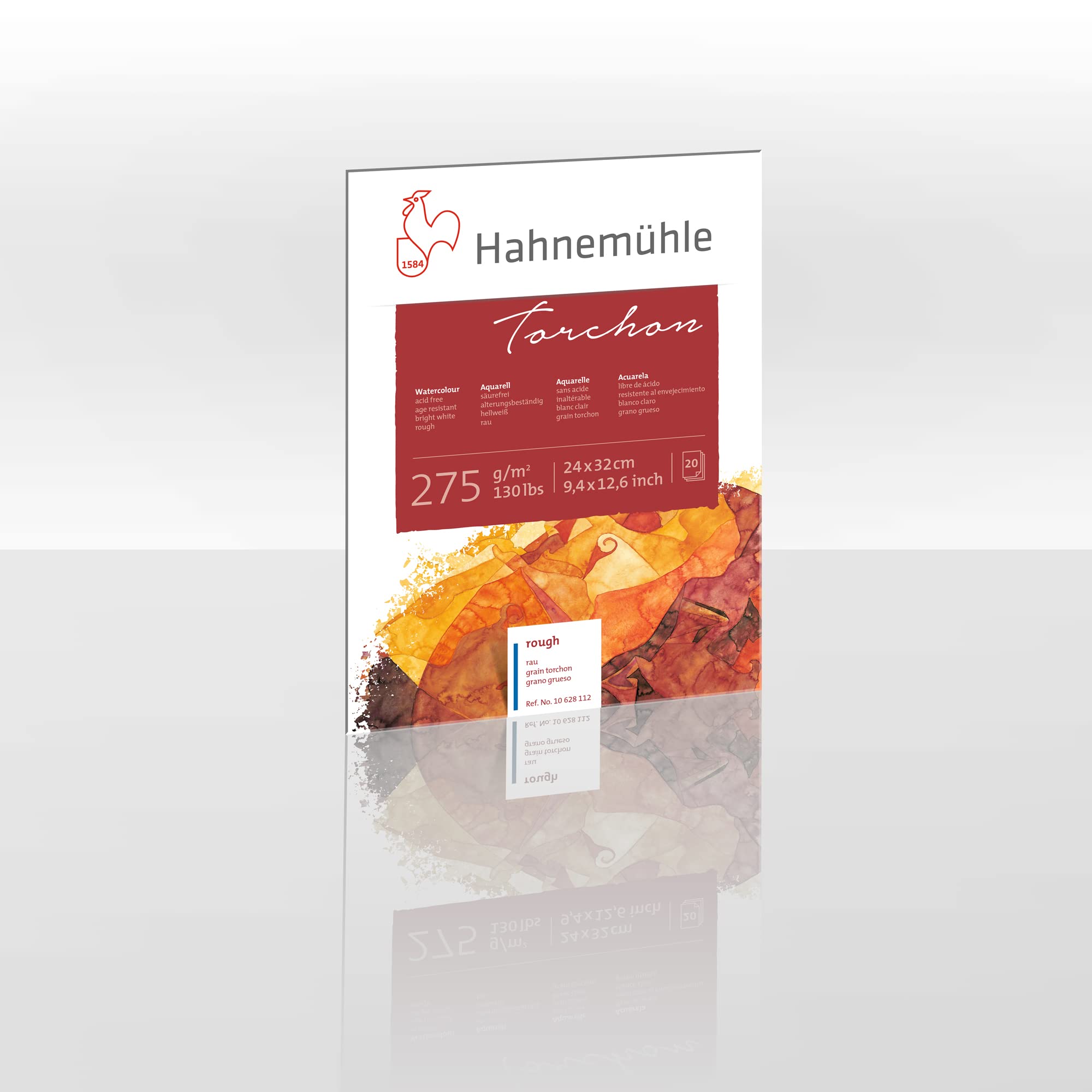 hahnem-hle-aquarellblock-torchon-275-g-m-24-x-32-cm-20-blatt image 1