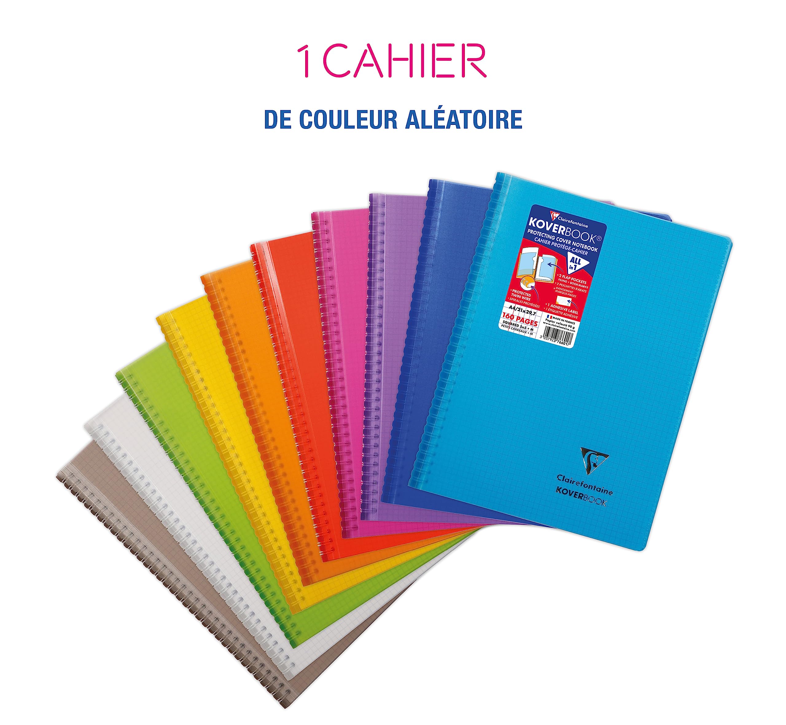 clairefontaine-koverbook-collegeblock-mit-spiralbindung-kariert-80-blatt-din-a4- image 2