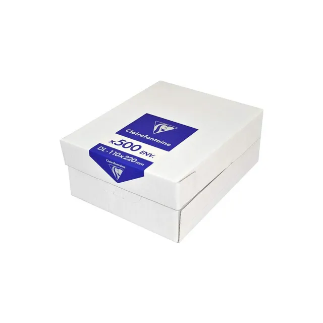 clairefontaine-6915c-umschl-ge-dl-110x220mm-selbstklebend-wei-500-st-ck image 1