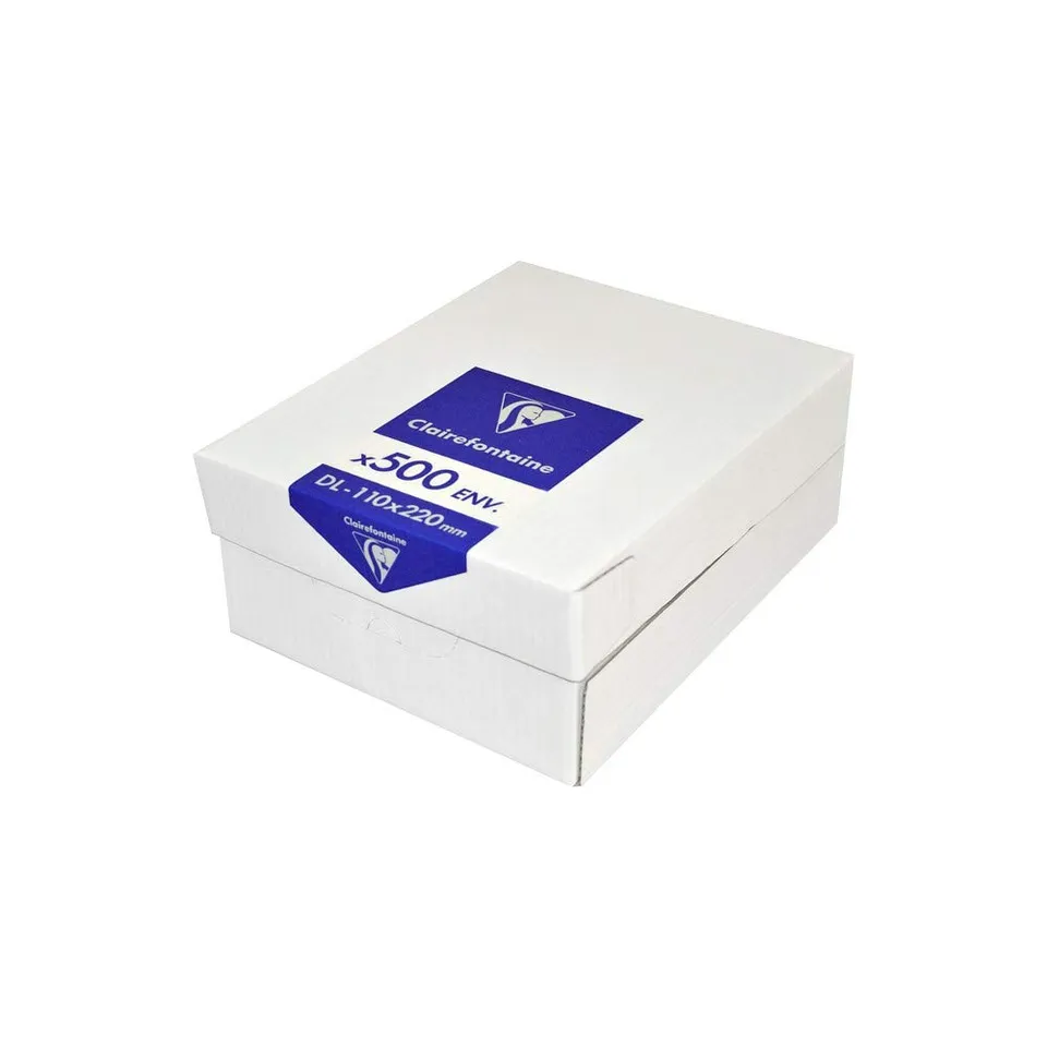 clairefontaine-6915c-umschl-ge-dl-110x220mm-selbstklebend-wei-500-st-ck image 1