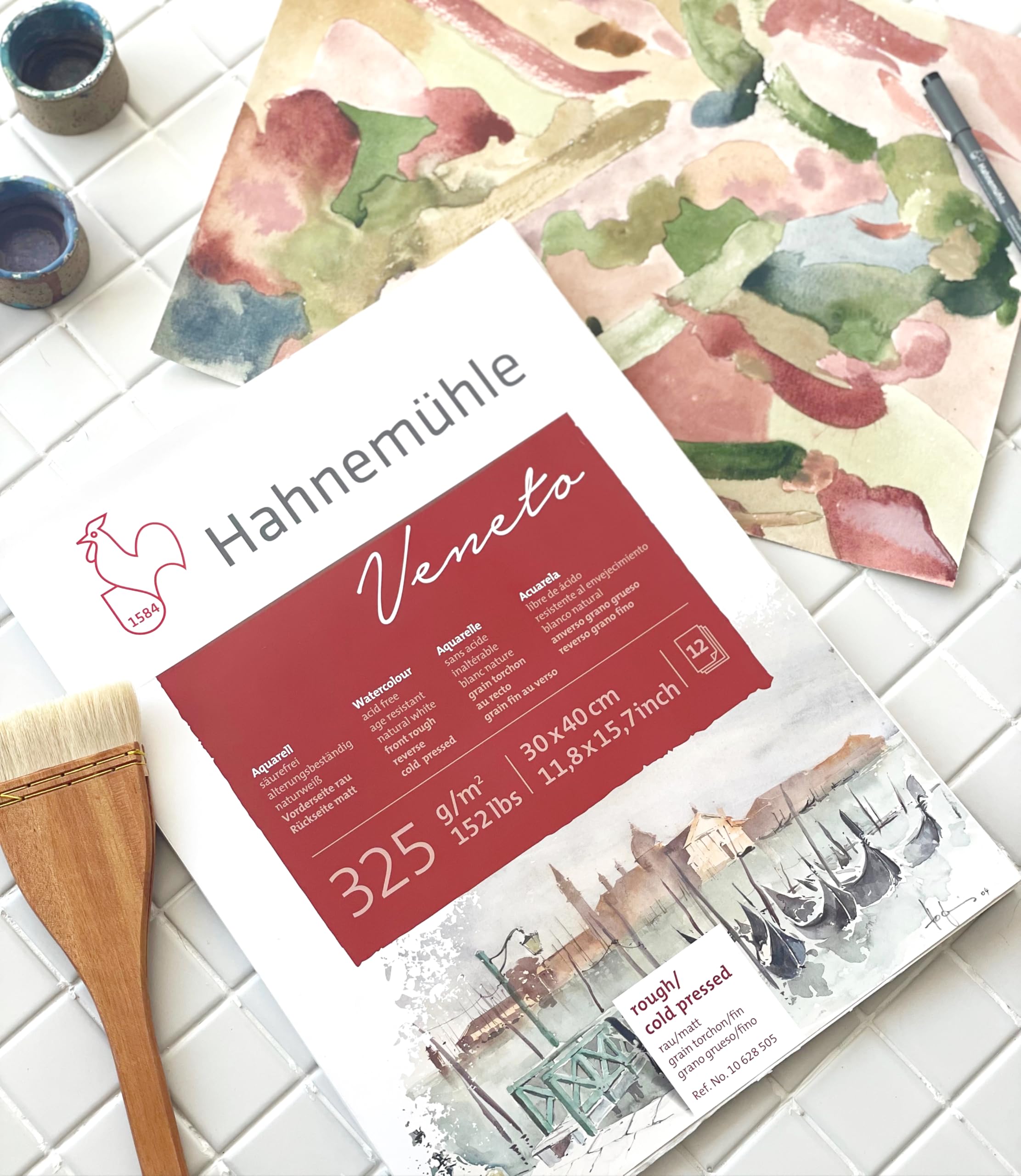 hahnem-hle-veneto-block-325-g-m-24-x-32-cm-12-blatt-aquarellpapier image 2