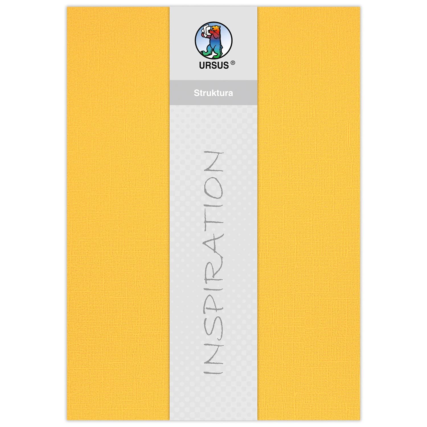 ursus-80010002-bastelkarton-struktura-basic-1-dunkelgelb-220-g-qm-23-x-33-cm image 1