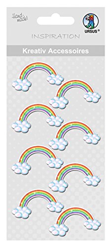 ursus-kreativ-accessoires-regenbogen-8-selbstklebende-deko-sticker image 2