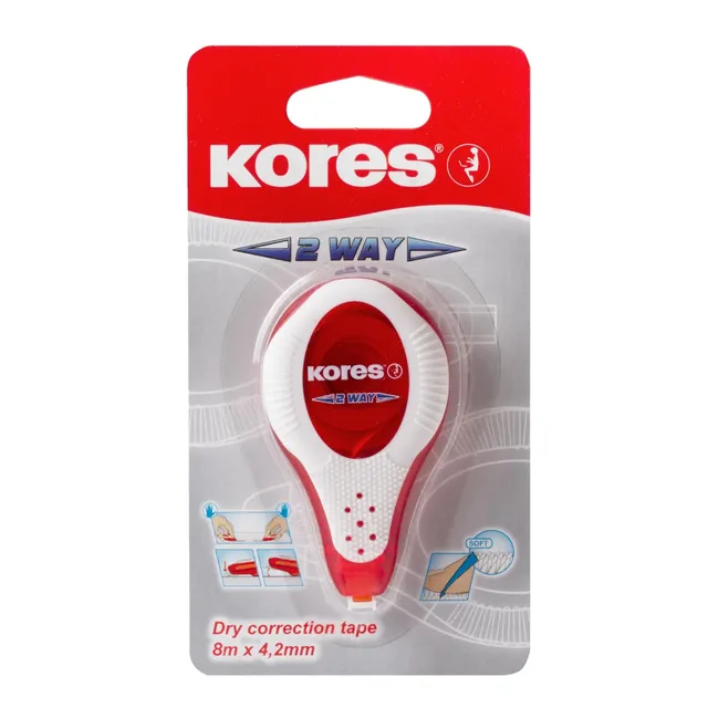 kores-2way-kr84320-korrekturroller-einweg-blisterkarte image 1