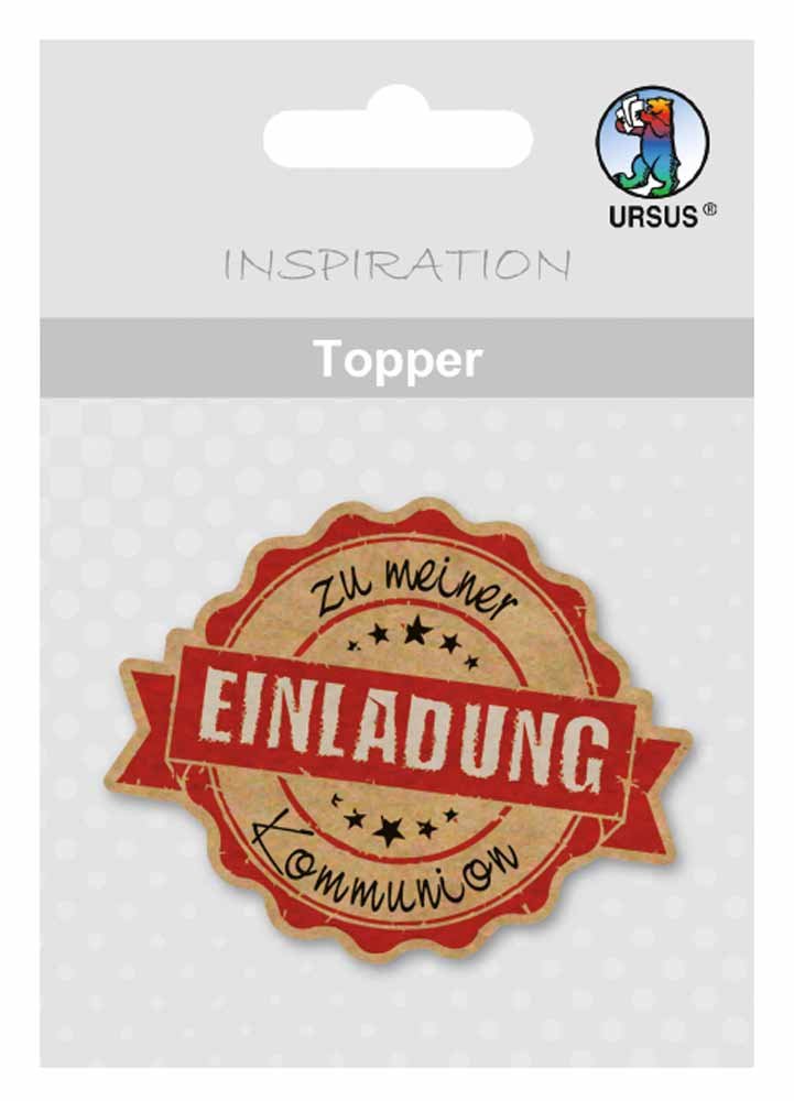 ursus-topper-einladung-zu-meiner-konfirmation-kraftkarton-8-st-ck-6-5-cm image 4