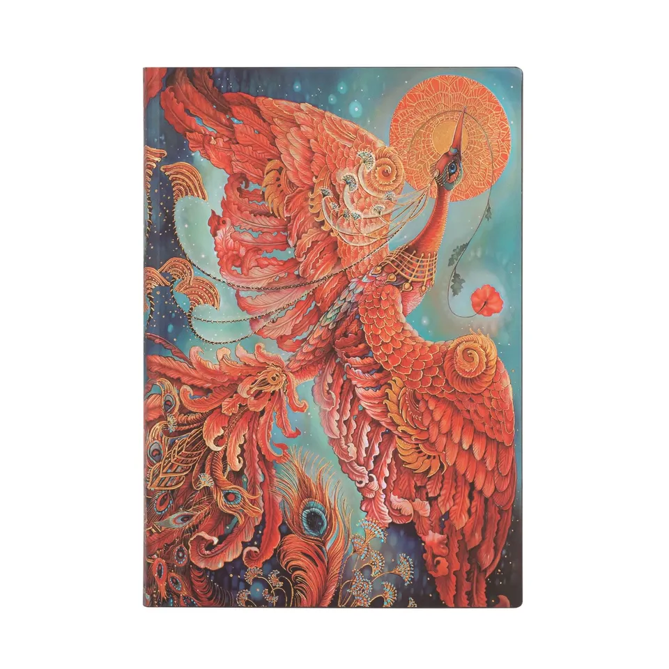 paperblanks-firebird-birds-of-happiness-midi-liniert-flexi-softcover-journal image 1