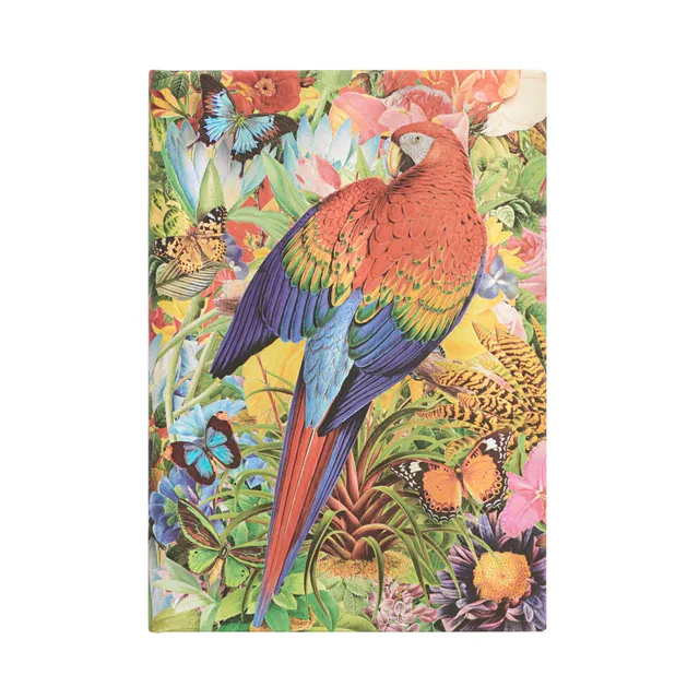 paperblanks-tropical-garden-nature-montages-midi-notizbuch-unliniert-hardcover image 1