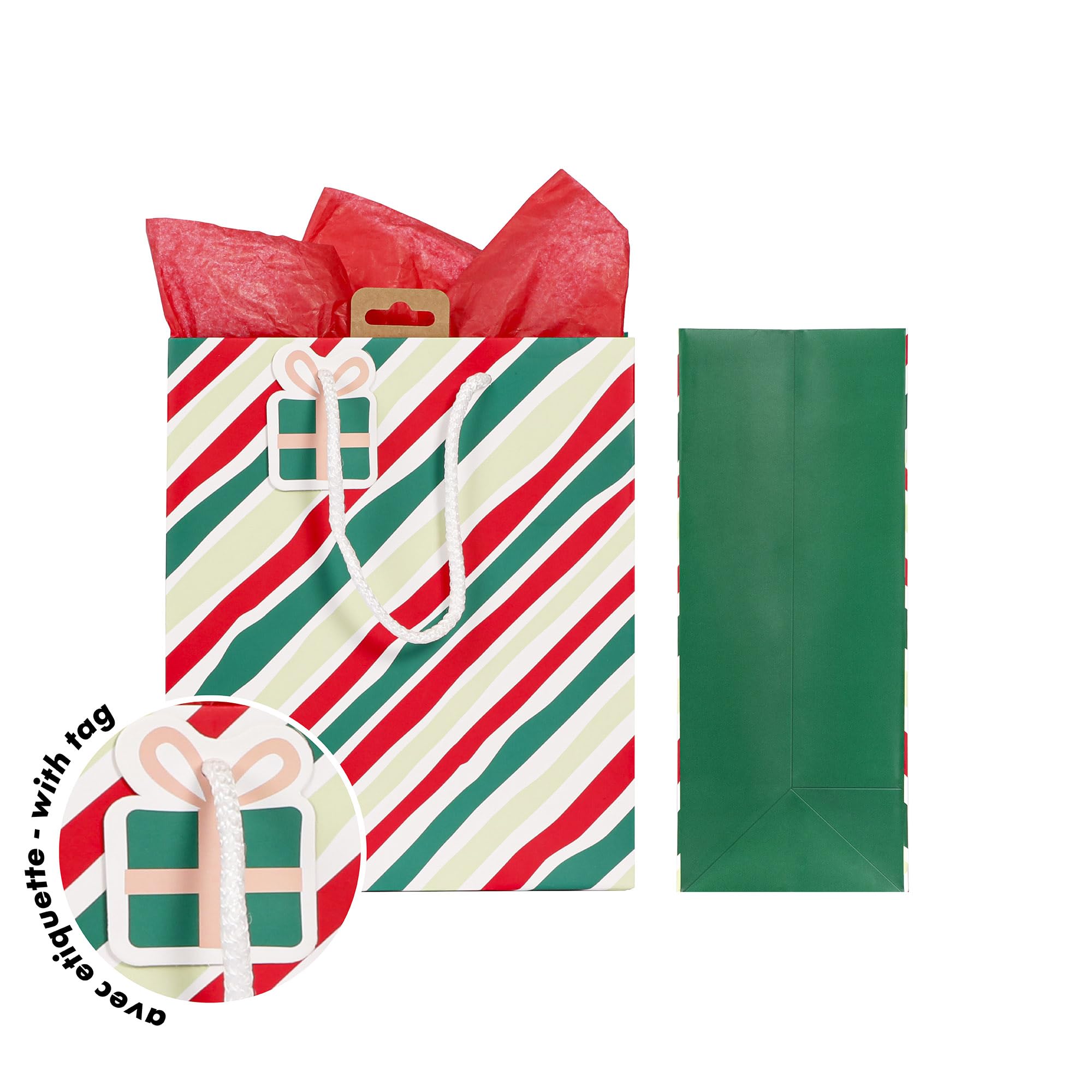 clairefontaine-geschenktasche-m-21-5-x-10-x-25-3-cm-hohoho-weihnachten-rot-gr-n- image 4