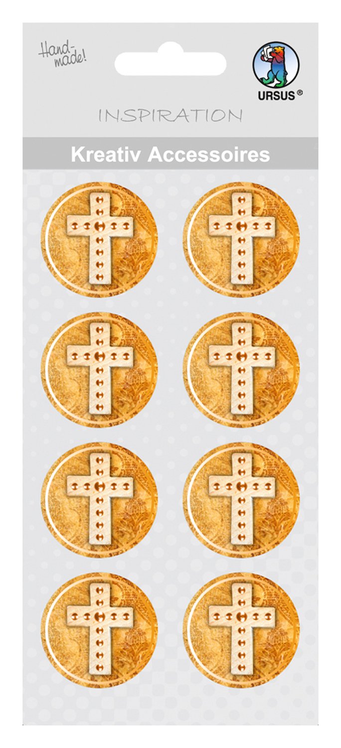 ursus-kreativ-accessoires-blessing-kreuz-sticker-8-st-ck-selbstklebend image 1