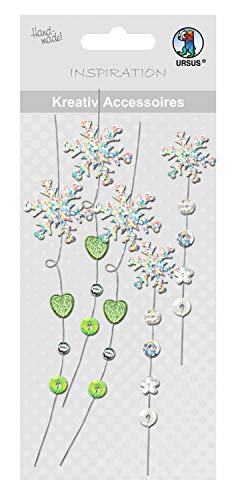 ursus-564000171-kreativ-accessoires-schneeflocke-holografisch-selbstklebend-5-st image 3
