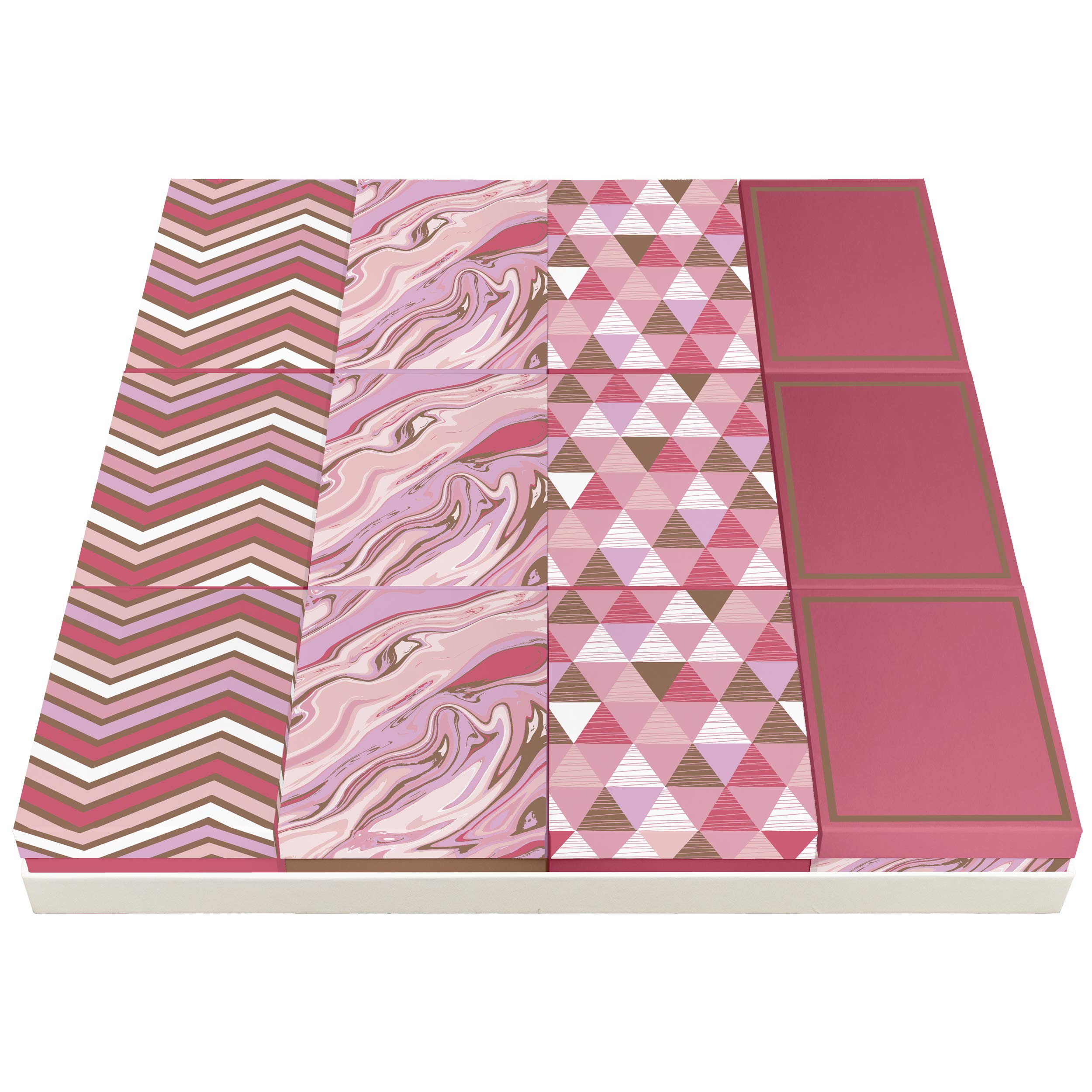 clairefontaine-k-24834-bxc-miniboxen-set-12-boxen-8-5-x-11-5-x-5-8-cm-rosa-gold image 1